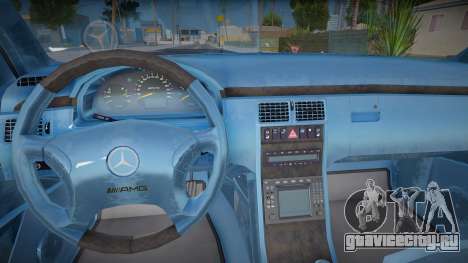 Mercedes Benz W210 E55 96 Interior - Aquamarine для GTA San Andreas
