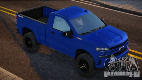 Chevrolet Silverado RST Single Cab 2021 BLUE для GTA San Andreas