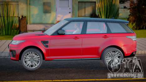 Land Rover Range Rover Sport SVR Red для GTA San Andreas