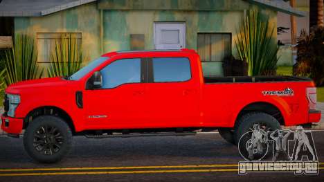Ford Super Duty Tremor 2020 Red для GTA San Andreas