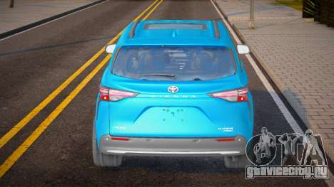 Toyota Sienna 2023 для GTA San Andreas
