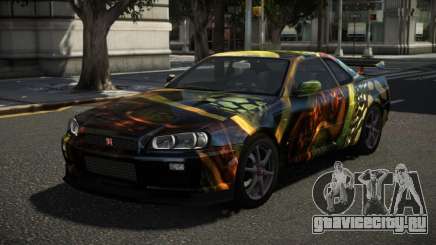 Nissan Skyline R34 XR-Z S10 для GTA 4