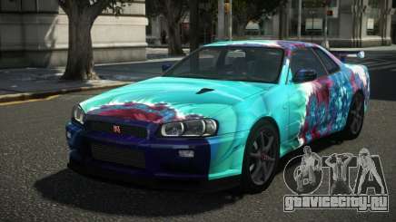 Nissan Skyline R34 XR-Z S13 для GTA 4