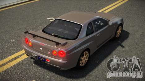 Nissan Skyline R34 UnE V-Spec для GTA 4