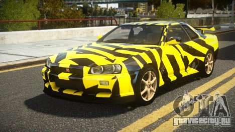 Nissan Skyline R34 UnE V-Spec S4 для GTA 4