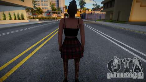 Черный топ и юбка для GTA San Andreas
