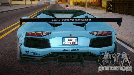 Lamborghini Aventador LP700-4 Roadster Blue для GTA San Andreas