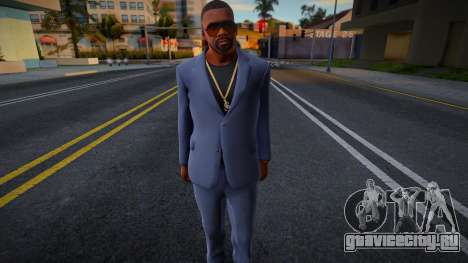 Franklin Clinton Casual V1 DLC The Contract для GTA San Andreas