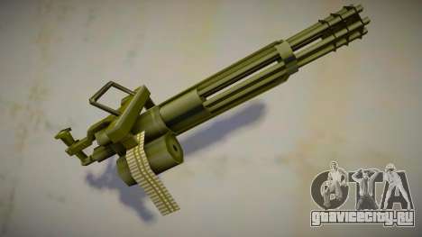 Retextured minigun v1 для GTA San Andreas