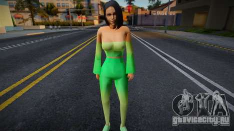 Girl Green Costume для GTA San Andreas