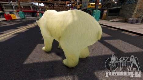 Белый медведь для GTA 4
