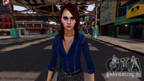 Jill Valentine Secretary Mod (Ped) для GTA 4