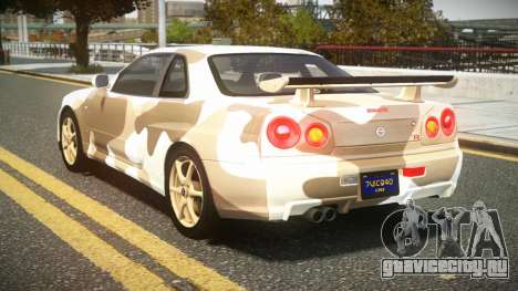 Nissan Skyline R34 UnE V-Spec S1 для GTA 4