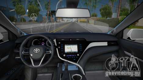 Toyota Camry V75 2022 Ukr Plate для GTA San Andreas