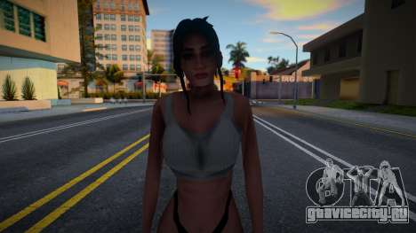 Девушка в топике и нижнем белье для GTA San Andreas