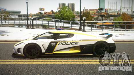 Koenigsegg Agera SC Police для GTA 4