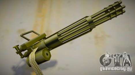 Retextured minigun v2 для GTA San Andreas