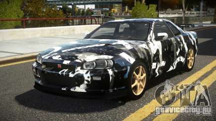 Nissan Skyline R34 UnE V-Spec S13 для GTA 4