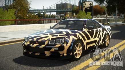 Nissan Skyline R34 UnE V-Spec S14 для GTA 4