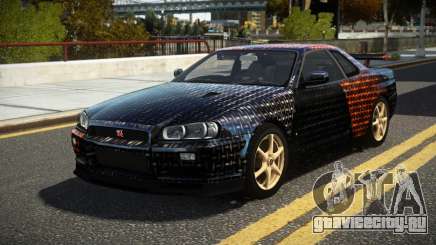 Nissan Skyline R34 UnE V-Spec S7 для GTA 4