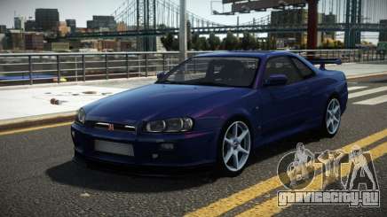 Nissan Skyline R34 GT-R M-Sport V1.1 для GTA 4