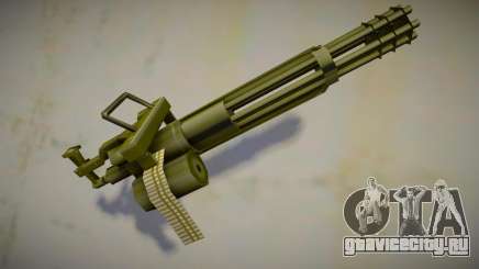 Retextured minigun v1 для GTA San Andreas