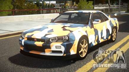 Nissan Skyline R34 UnE V-Spec S10 для GTA 4