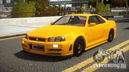 Nissan Skyline R34 GT Nismo для GTA 4