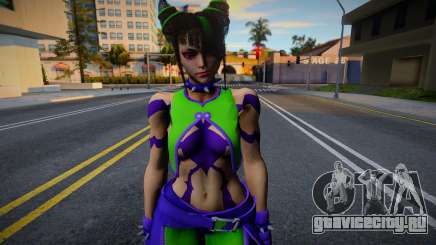 SKIN DE Juri con traje verde y morado de Street для GTA San Andreas