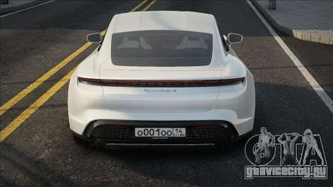 Porsche Taycan White CCD для GTA San Andreas