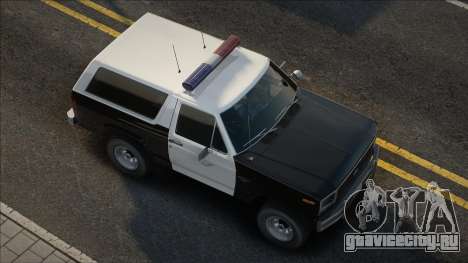 Ford Bronco Police 1982 V1.1 для GTA San Andreas