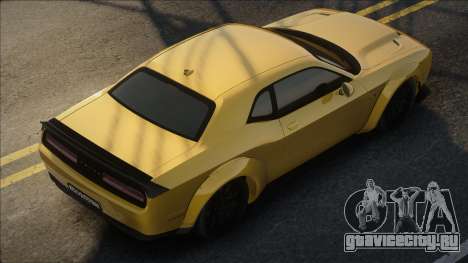 Dodge Challenger SRT Hellcat Yellow для GTA San Andreas