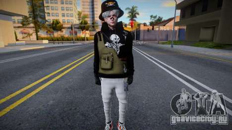 Skin Fivem Mugiwara Skull Vest для GTA San Andreas