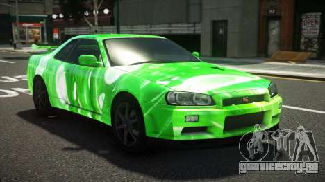 Nissan Skyline R34 L-Sport S11 для GTA 4