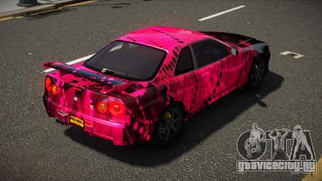 Nissan Skyline R34 L-Sport S3 для GTA 4