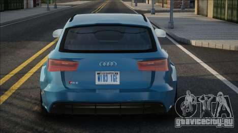 Audi RS6 Blu для GTA San Andreas