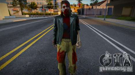 Half-Skeleton Zombie Claude для GTA San Andreas