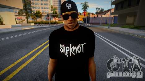 CJ HD tipo slipknot y adidas для GTA San Andreas