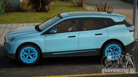 BMW iX UKR Plate для GTA San Andreas