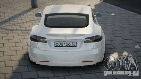 Tesla Model S White для GTA San Andreas