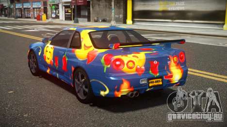 Nissan Skyline R34 L-Sport S6 для GTA 4