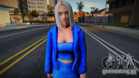 Blonde blue outfit для GTA San Andreas