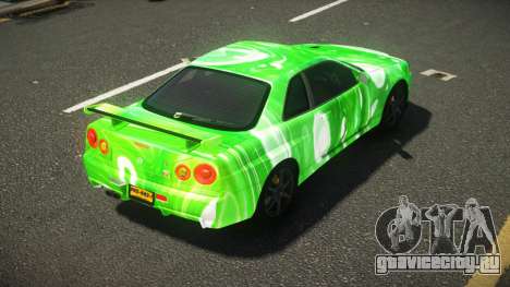 Nissan Skyline R34 L-Sport S11 для GTA 4