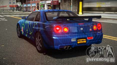 Nissan Skyline R34 L-Sport S10 для GTA 4