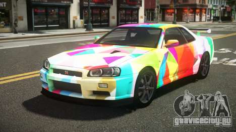 Nissan Skyline R34 L-Sport S5 для GTA 4