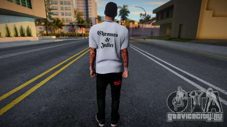 Anuel AA White T-Shirt для GTA San Andreas