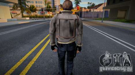 Leon HD S. Kennedy con chaqueta HD Resident Evil для GTA San Andreas