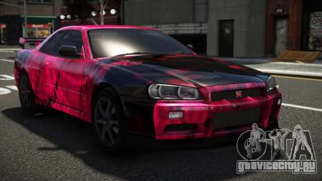 Nissan Skyline R34 L-Sport S3 для GTA 4