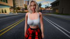 Симпатичная блондинка в повседневном наряде для GTA San Andreas