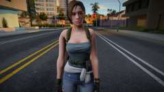 Jill Valentine with jeans (Resident Evil 3) для GTA San Andreas
